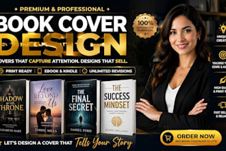 create a professional book cover for kindle and print