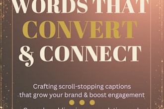 write engaging bilingual captions for small businesses