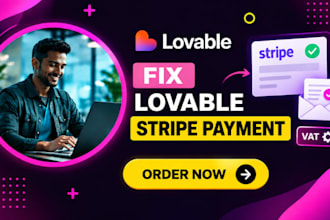 fix lovable stripe payment lovable automated email receipt lovable vat testing