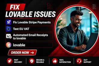 fix lovable stripe payment lovable automated email receipt lovable eu vat testin