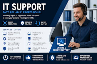 provide professional IT support for home and office