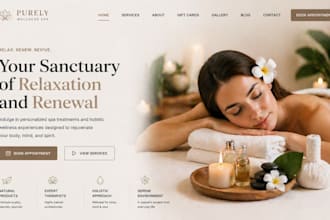 design simvoly salon website simvoly spa website simvoly wellness website