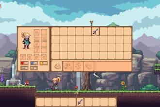 do pixel art ui, game interface, hud gui, game art, ui element, game user