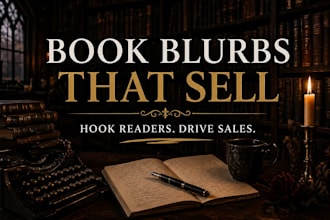 write a compelling book blurb or book description that sells