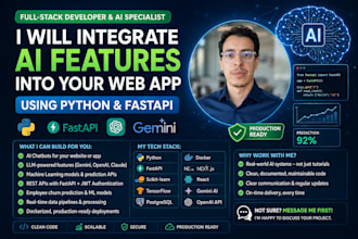 integrate ai features into your web app using python and fastapi