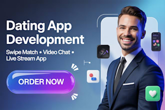 develop dating app like tinder bumble hinge video chat live stream platform