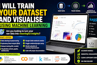 train your dataset and visualise using machine learning