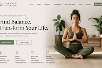 design simvoly yoga coach website simvoly fitness coach personal trainer website