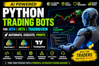 develop ai powered python trading bots for mt4 mt5 and tradingview