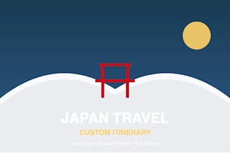 create your custom japan travel itinerary