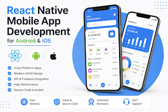 develop a cross platform mobile app using react native