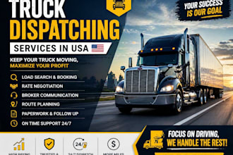 provide truck dispatching services in USA for owner operators