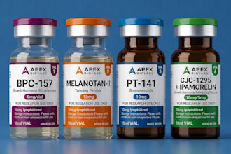 do peptide vial label, sarms, and product label design