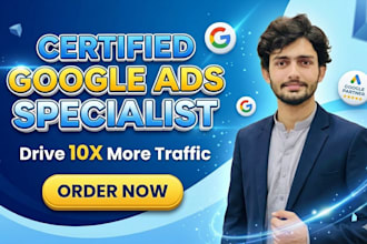 setup and manage google ads adwords, ppc campaign as ad manager