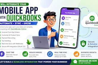 integrate mobile app payments and invoices with quickbooks