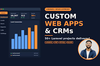 build your custom laravel web app or CRM