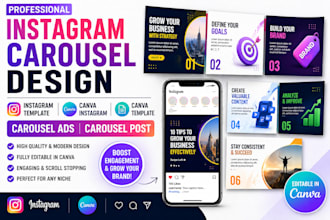 canva template canva instagram template instagram carousel