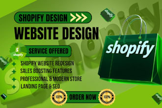 design a high converting shopify one product store
