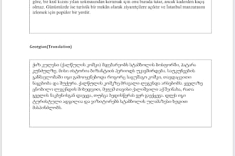 professionally translate english to georgian, azerbaijani or turkish
