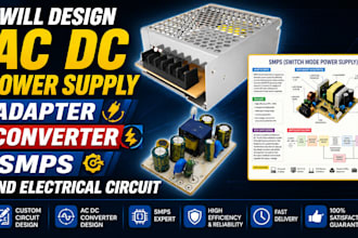 design ac dc power supply adapter converter smps and electrical circuit