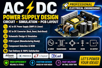 design ac dc power supply adapter converter smps and electrical circuit