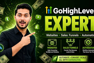 setup gohighlevel CRM, automation and missed call text back for local business