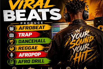 be your male afro singer for afrobeat afropop, amapiano, dancehall reggae singer