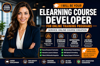 be elearning course developer for online training programs