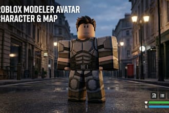 roblox modeler, roblox avatar, roblox character, roblox map and roblox ui