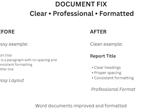 format word documents and fix formatting professionally