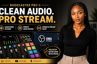 fix and setup professional rodecaster pro ii for clear streaming audio