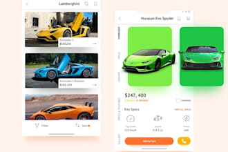 develop car pooling app, car marketplace app, car rental app, ride hailing app