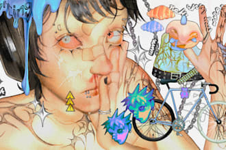 create surrealistic illustrations of any theme