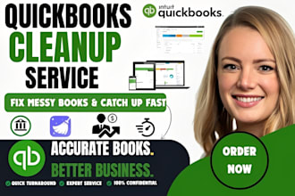 do quickbooks cleanup service fix messy books and catch up bookkeeping fast