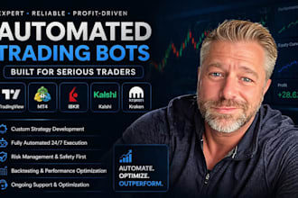 build advanced automated trading bot for tradeview, mt4, ibkr, kalshi and kraken