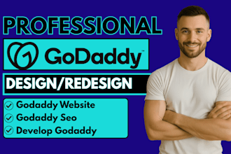 design godaddy website design, godaddy website redesign and godaddy SEO
