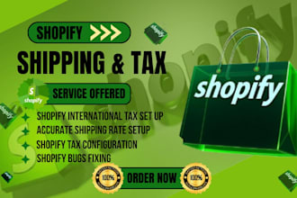 set up shopify tax and shipping to avoid checkout error