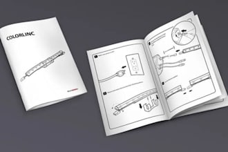 create assembly instruction manual and step by step product user manual