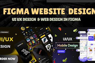 do figma website, figma design website, website ui ux, mockup, figma design