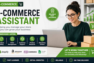 help you with ecommerce management and daily operations