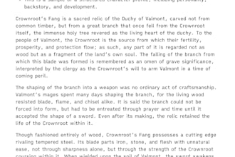 create a character sheet or write lore for you