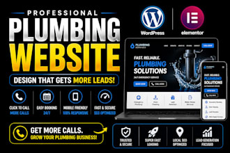 create a professional plumbing website using wordpress