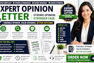 create expert opinion letter with detailed legal and technical analysis