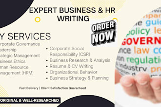 do cooperate governance, leadership, strategic management, business ethics, hrm