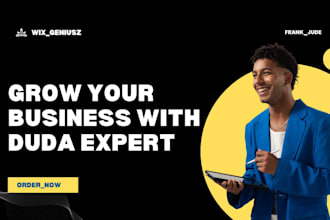 develop a high performance duda website with clean structure that convert