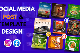 create editable social media post design instagram ads and facebook ads design