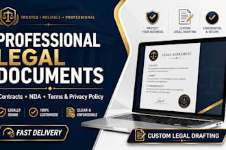 draft legally binding contracts terms and privacy policy for your business