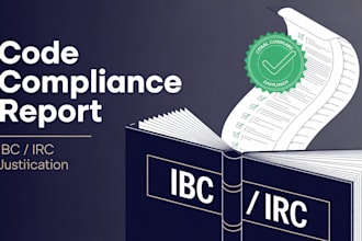 write code compliance report for permit approval ibc irc
