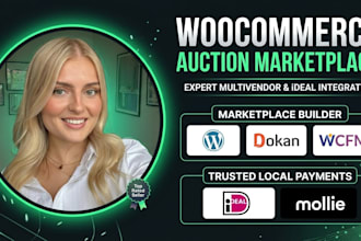 build woocommerce auction website multivendor marketplace ideal mollie
