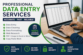 do data entry  data cleaning  image to text boss
